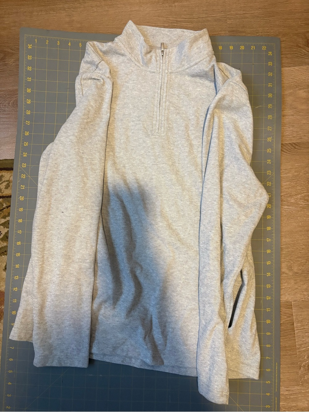 J. Crew Half-Zip Pullover - Heather Gray